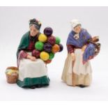 Mid 20th century Royal Doulton Balloon Lady, together with a 1940s' Royal Doulton Grandma figurine