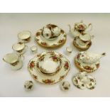 Collection of Royal Albert Old Country Rose china wares to inc tea set, plates, bowls cups and