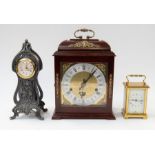 A 20th century bracket clock, with a Tander movement, the clock having gilt brass detail and dark