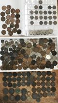 Collection of British and World Coins includes a quantity of George III Penny’s and Halfpenny’s,