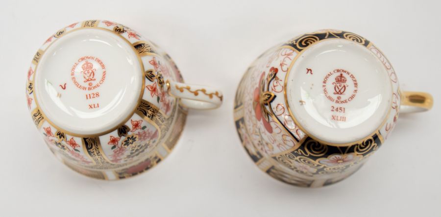 A pair of Royal Crown Derby Imari 1128 cups and saucers (second quality), together with an Old Imari - Image 2 of 2