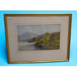 A pair of late 19th century watercolour landscape paintings of Scotland by M Clouse, signed and