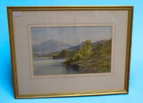 A pair of late 19th century watercolour landscape paintings of Scotland by M Clouse, signed and