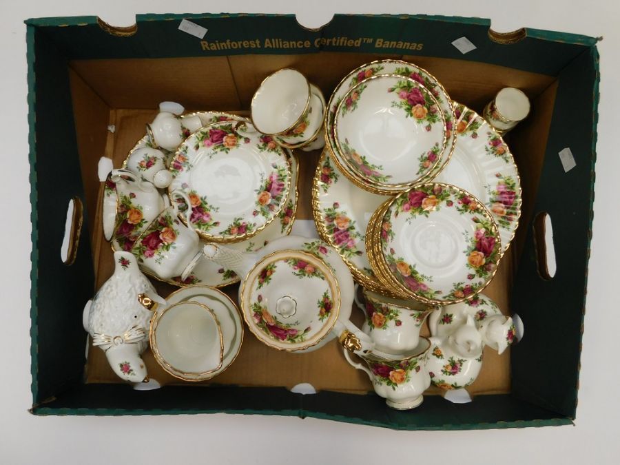 Collection of Royal Albert Old Country Rose china wares to inc tea set, plates, bowls cups and - Image 2 of 2