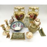 A collection of early to mid 20th century pottery to include: studio, Wedgwood, Chinese and