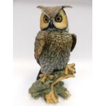 Large Capo De Monte figure of an owl 56cm high