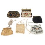 Eight ladies evening bags