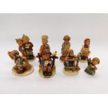 Goebel/MJ Hummel - A collection of figurines, all children to include; Be Patient and She Loves