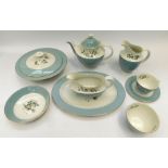 A large 12 place part service in Royal Doulton 'Rose Elegans', to include 12 x bowls, 12 x side