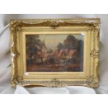 An English School 19th Century oil on canvas, by T Whittle, signed and dated, of an English