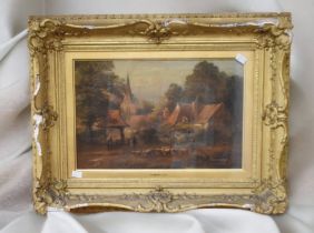 An English School 19th Century oil on canvas, by T Whittle, signed and dated, of an English