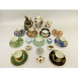 A collection of early 20th century to late 20th century china and tea wares to include Coalport