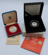 1977 The Queens Silver Jubilee Crown. The 50th Anniversary of Decimal Day - 50p Silver Proof