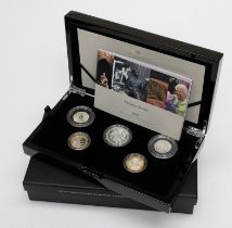 The Royal Mint 2021 United Kingdom Silver Proof Piedfort Commemorative Coin Set Five