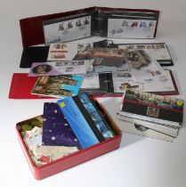 Three albums of First Day covers, circa 1980's together with a quantity of loose GB and all world