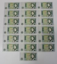 March 1981 Queen Elizabeth One Pound Bank Note DHF Somerset Prefix DU DT DN DS UNC (17)