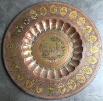 A large Indian wall plaque. Diameter: 77cm