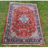 A large Tabriz rug