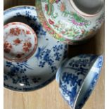 A collection of Chinese porcelain and other items