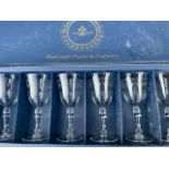 A large and extensive Lady Hamilton mostly boxed Bohemian glasses