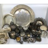 A collection of white metal items (qty)