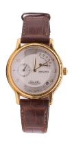 Zenith: a Gentleman's Elite HW chromameter 18ct gold wristwatch, 32 Jewel, comprising a round signed
