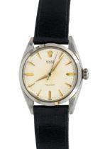 Rolex: a Gentleman's vintage Oyster Precision stainless steel wristwatch, circa 1960's, comprising a