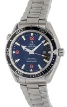 Omega: a Gentleman's Seamaster Stainless Steel Automatic Planet Ocean Co-Axial Chronometer
