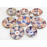 A collection of late 19th/early 20th Century Japanese Imari to include: bowls, dishes, mugs and