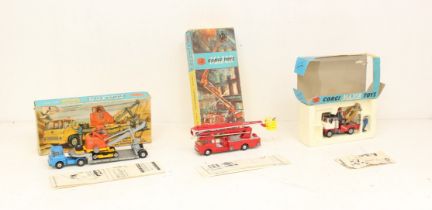 Corgi: A collection of three boxed Corgi Toys vehicles to comprise: Corgi Major Toys, Machinery