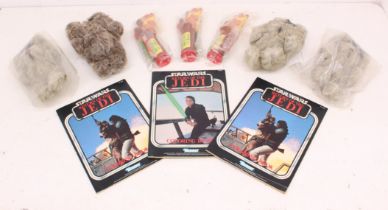 Star Wars: A collection of three sealed baggies, containing Wicket the Ewok Toothbrushes © 1984.