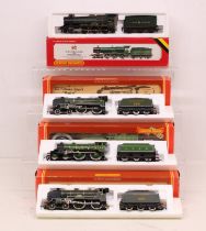 Hornby: A collection of four boxed Hornby, OO Gauge locomotives to comprise: SR 4-4-0 'Eton' R817;