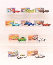 Matchbox: A collection of ten assorted boxed Matchbox 75 Series vehicles to comprise: Dodge