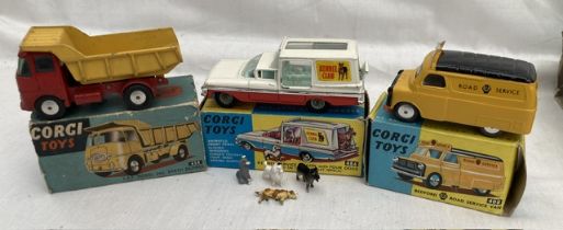 Corgi: A collection of three boxed Corgi Toys to comprise: Bedford AA Road Service Van 408 in good