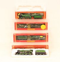 Hornby: A collection of four boxed Hornby, OO Gauge locomotives to comprise: LNER Class B17