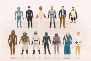 Star Wars: A collection of thirteen assorted Star Wars uncarded figures to comprise: Luke Skywalker,