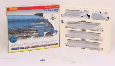 Hornby: A boxed Hornby, OO Gauge, The Royal Scot Limited Edition Train Pack, containing locomotive