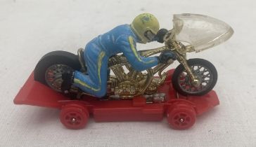 Corgi: An unboxed rare Corgi Toys Stuntbike, No. 681 from 1972. In good original condition. Please