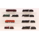 OO Gauge: A collection of nine unboxed OO Gauge locomotives to comprise: Mainline LMS 6115; Airfix