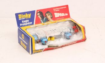 Dinky: A boxed Dinky Toys, Eagle Freighter from Gerry Anderson's TV Series Space: 1999. © 1976.