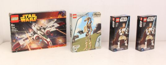 Star Wars: A collection of four boxed Lego Star Wars, opened sets, to comprise: ARC-170