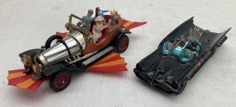 Corgi: A pair of unboxed Corgi TV diecast vehicles: First Issue Batmobile, in very good condition,