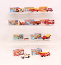 Matchbox: A collection of ten assorted boxed Matchbox 75 Series vehicles to comprise: Car