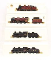 Hornby: A collection of four boxed Hornby, OO Gauge locomotives to comprise: LMS 4-4-0 Class 2P