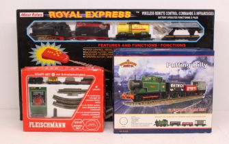 Model Railway: A collection of three boxed train sets, to comprise: Bachmann Puffing Billy 30-005;