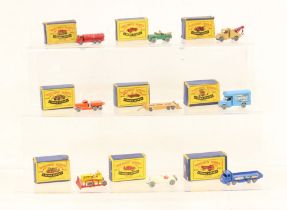 Matchbox: A collection of nine assorted boxed Moko Lesney Matchbox vehicles to comprise: Esso Road