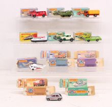 Matchbox: A collection of seven assorted boxed Matchbox 75 Series vehicles to comprise: Security