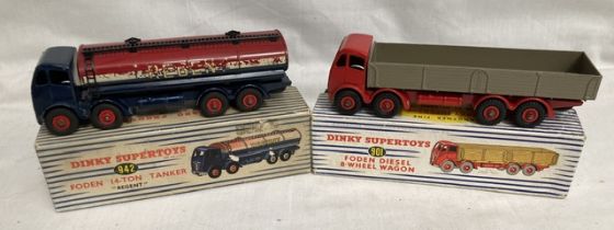 Dinky: A pair of boxed Dinky Toys: Foden 14-Ton "Regent" Tanker 942 with some playwear in fair