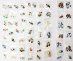 Lego: A collection of approximately 70 Lego Minifigures, from the Aquanauts and Adventurers