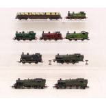 OO Gauge: A collection of eight unboxed OO Gauge locomotives to comprise: Wrenn LMS 7420; Lima